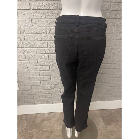 Sincerely Jules Women Black High Rise Straight Jean Size 7 / 28 - Picture 2 of 7